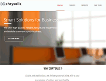 Tablet Screenshot of chrysalissoft.com